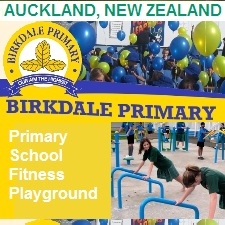 Outdoor Fitness Equipment primary elementary aukland newzealand education communty athletic complex park gym Facility youth childrens playground recess health kids childhood over weight  obesity